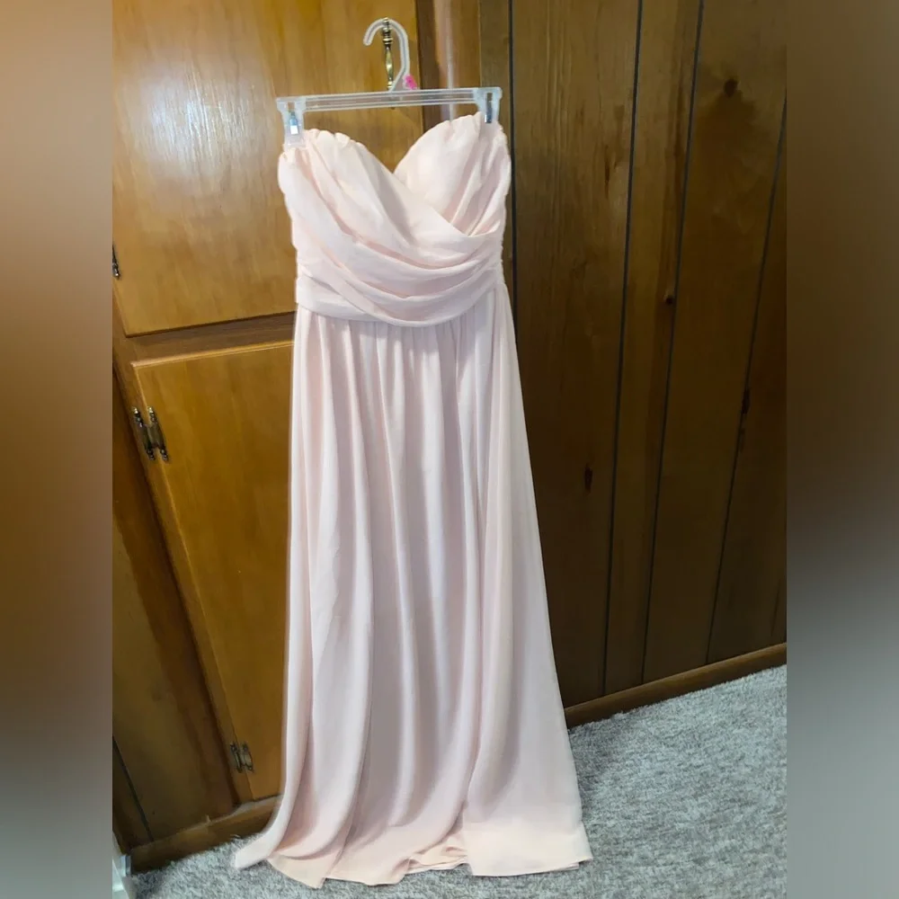 LuLu’s Moonlight Serenade Peach Strapless Maxi Dress - Picture 6 of 6